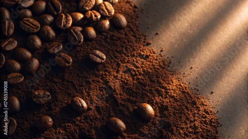 coffee beans and coffee