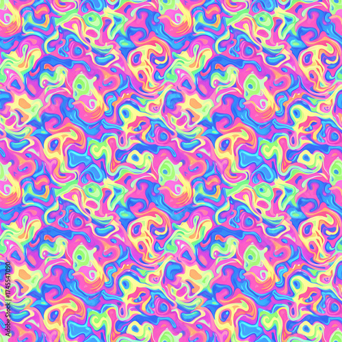 Wallpaper Mural Vibrant Abstract Swirls A Colorful and Dynamic Pattern. Torontodigital.ca