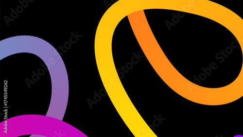 Abstract gradient background with colorful flowing waves and soft geometric lines.