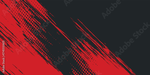 Background, contrast red and black color abstract template for business design. Technology style. You can use it for advertising, sports posters, templates, business presentations. Eps 10