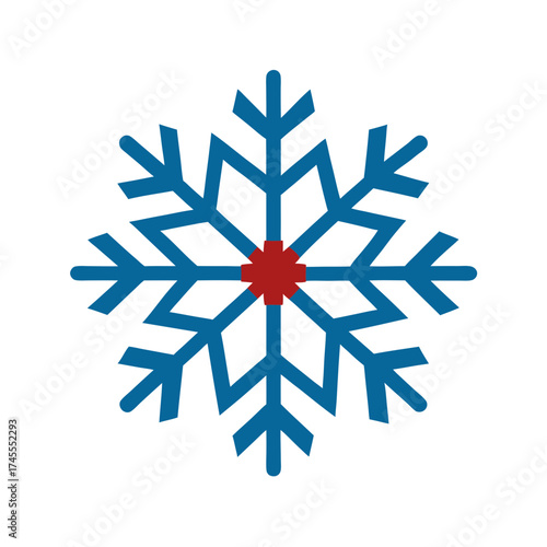 snowflake icon vector art