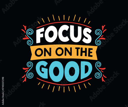 Typographic t-shirt design with some variants of motivational quotes