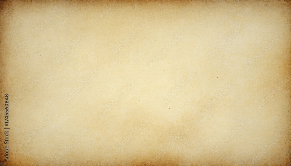 Obraz premium Aged, textured parchment paper background with a faded vintage aesthetic