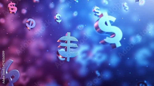 financial background with currency