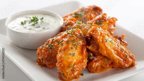 buffalo wings with ranch dip