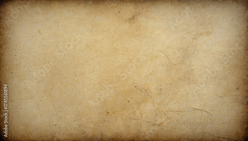 Antique textured parchment with aged brown border, creases, and stains