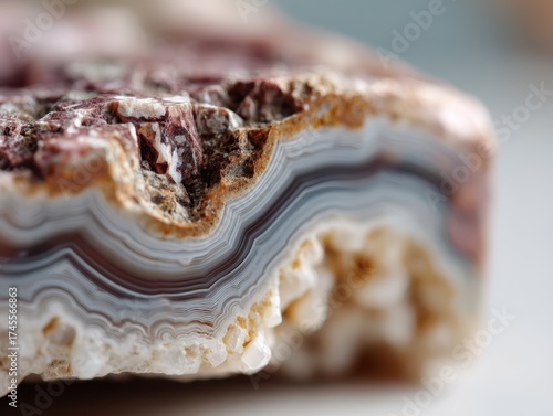 Close-up of a sliced minera...