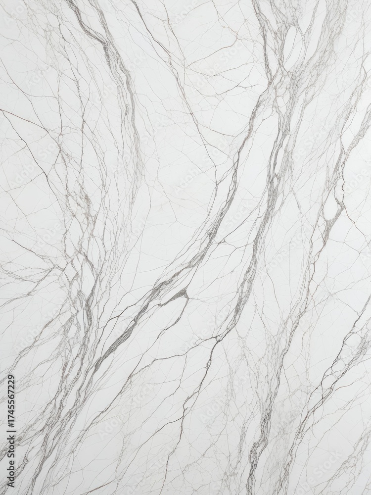 Fototapeta premium White marble texture with grey veining, elegant and modern