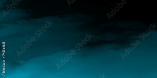 Blue smoke cloud on black transparent background. background of smoke vape, smoky illustration, transparent smoke brush effect cumulus clouds, vector art. Blue cloudy night sky.