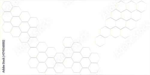 Abstract hexagon white Background light and shadow, minimalistic white hexagonal tile wall background.white texture background . white and hexagon abstract background.