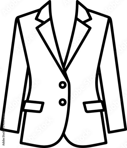 Blazer Icon Outline Vector