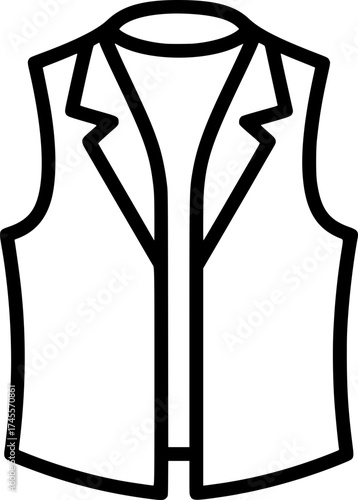 Formal Suit Jacket Outline Icon