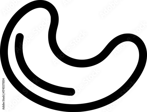 Chestnut Icon Outline Vector