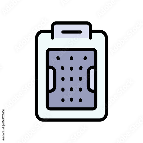 Hydro massage color icon. Top view bathtub vector sign. Healthcare, skincare, wellness. Spa health. Spa exercise. Vector isolated illustration.