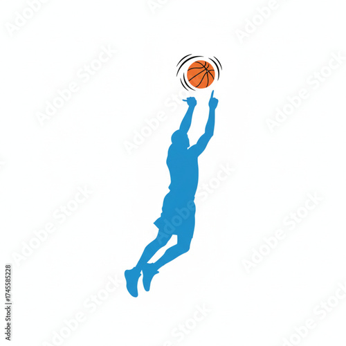 basketball player with ball