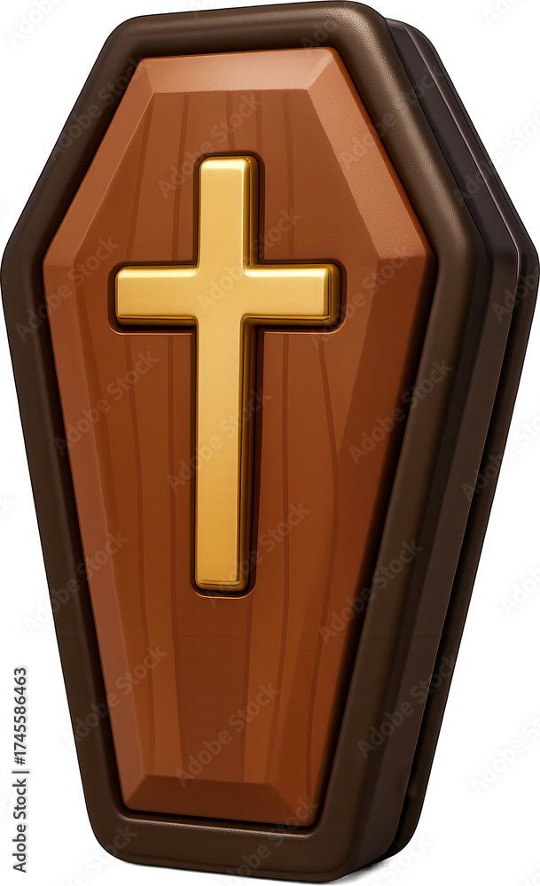 Obraz premium Coffin 3D icon