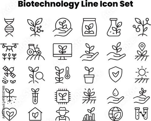 Laboratory Microscope and Petri Dish Biotechnology Icon