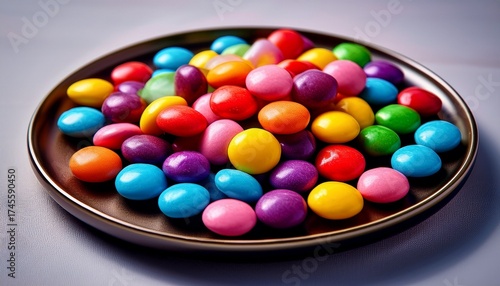 Colorful Candies On Plate