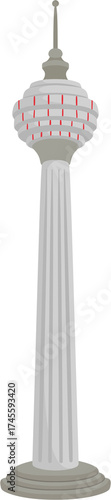 Photography illustration kuala lumpur tower