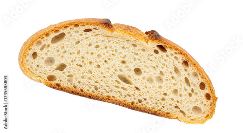 Wallpaper Mural A single slice of sourdough bread on a white background , transparent png Torontodigital.ca