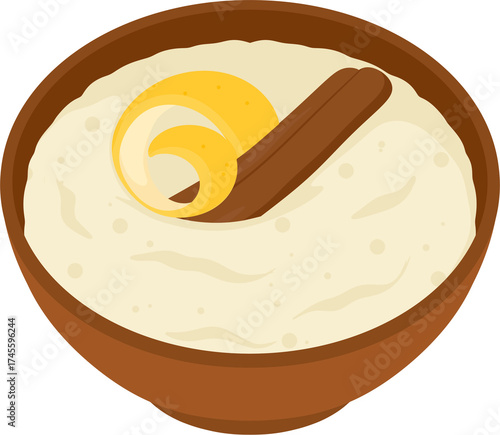 Quadro su tela illustration arroz con leche