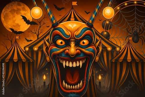 Halloween Circus Entrance (AI generated)