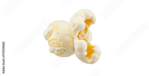 Wallpaper Mural A single piece of popcorn on a plain white background view , transparent png Torontodigital.ca