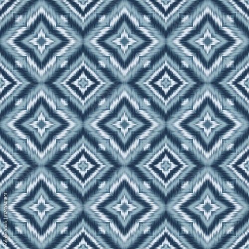 Seamless Ikat ethnic traditional Textile pattern geometric abstract folklore ornament Tribal ethnic illustration background design for print, clothing, scarf