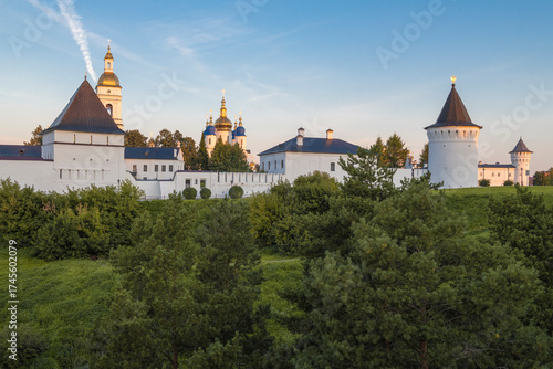 A view of the Tobolsk Kremlin on an August morning. Tobolsk, Tyumen region, Russia