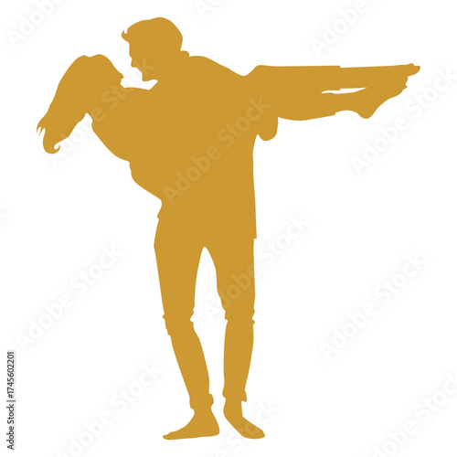 Icon holding a romantic partner gold_1