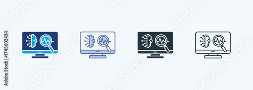 Ai Diagnostic Multiple Style Icon Collection 