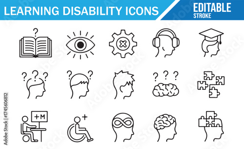 Accessibility and Learning Aid Icons for Special Needs Education