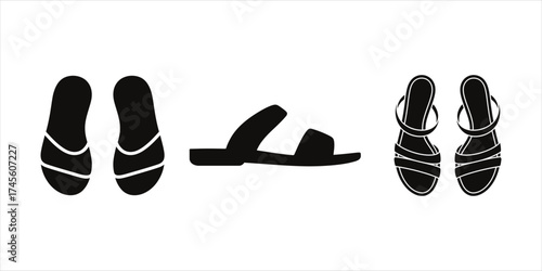Elegant Black Sandals Collection Minimalist Summer Footwear for Women Fashion