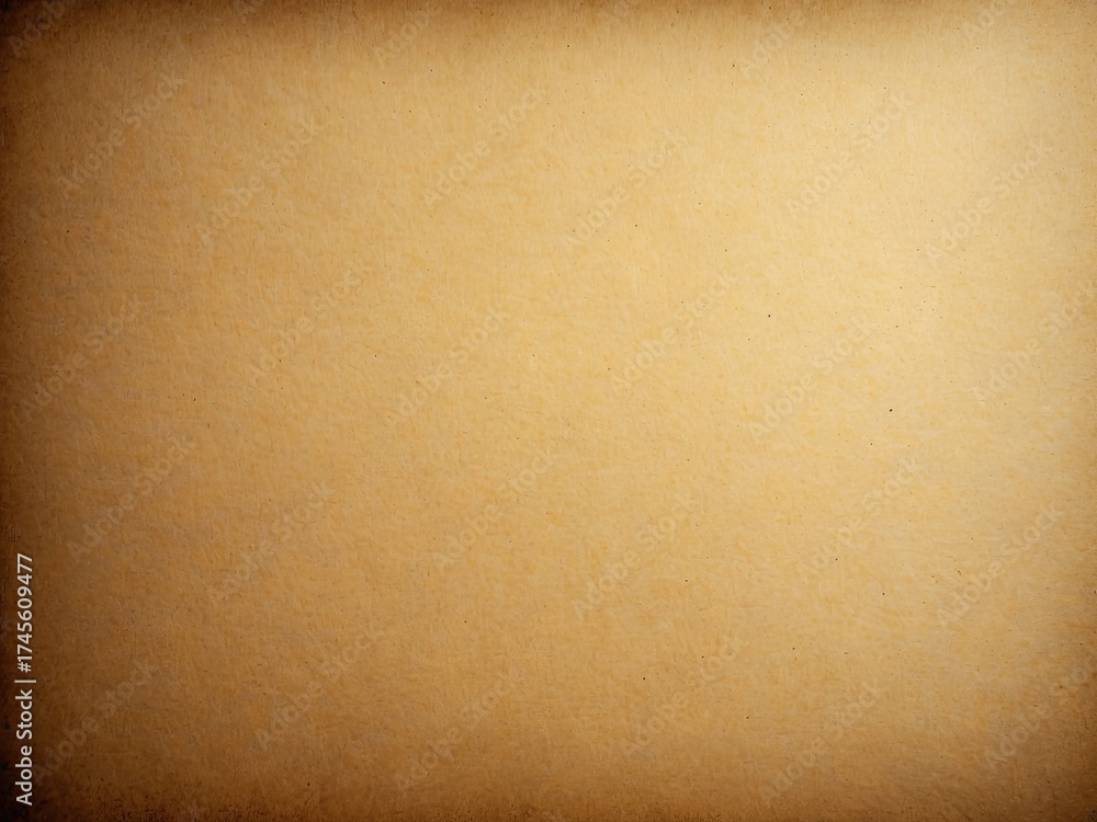 Obraz premium Beige parchment paper texture with darkened edges, old paper background