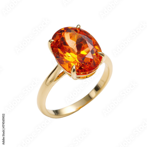 gold ring png vibrant orange gemstone ring png gemstone ring png jewelry ring png statement ring png transparent background image