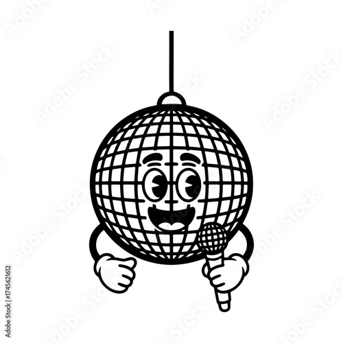 Disco Ball Cartoon