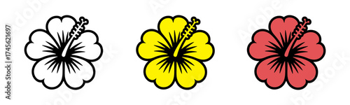 Hibiscus Flower Icons