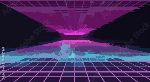 Sustainable Urban Cityscape Vector Illustration with Green Energy and Wind Turbines