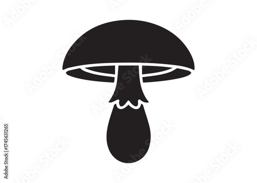 Mushroom icon, Mushroom solid vector design