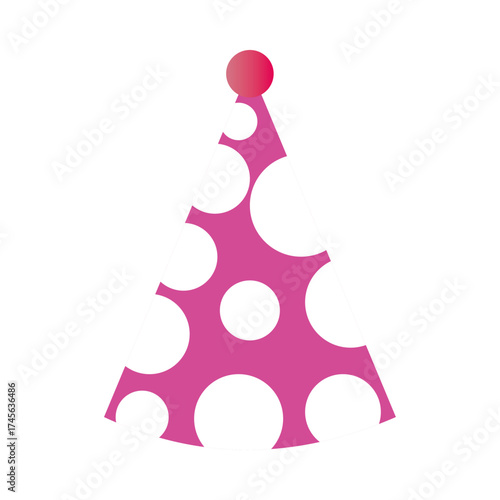 Christmas hat . celebration hat . party hat icon vector illustration 