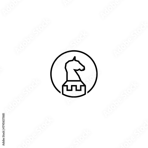 chess horse logo.eps
