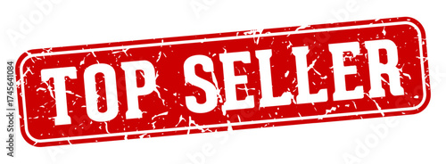 top seller rectangular sign. top seller stamp