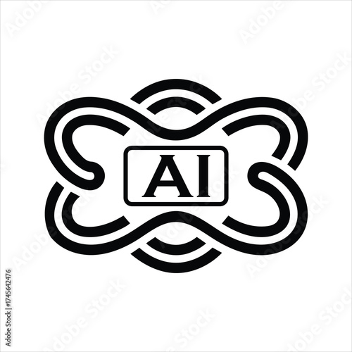 Cloud Icon with Circular Arrows Representing Carbon Cycle or Cloud Computing line art illustration