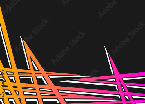 Abstract background with gradient zigzag line pattern and with some copy space area