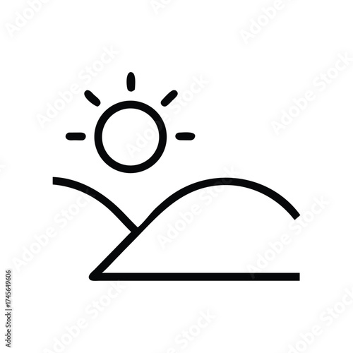 Sunrise Landscape Vector Design Ideas Adobe Stock