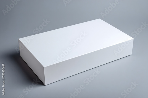 A white box for a board game. a mockup. Game advertising composition. 3d illustration.
