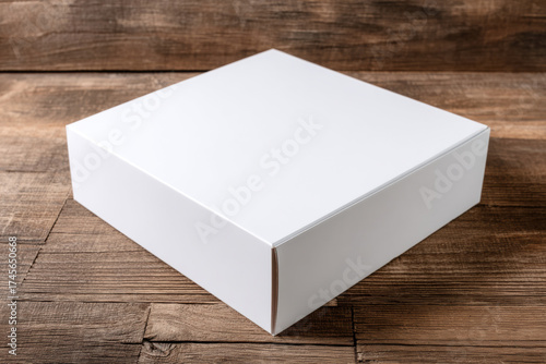 A white box for a board game. a mockup. Game advertising composition. 3d illustration.