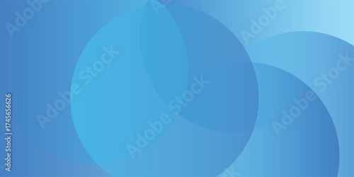 Abstract background blue with dynamic circle shape elements. Trendy and modern geometric gradient background. Vector Illustration