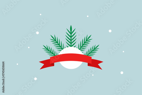 Santa Claus and a Christmas tree vector cartoon illustration design a holiday winter decoration with stars in the night sky