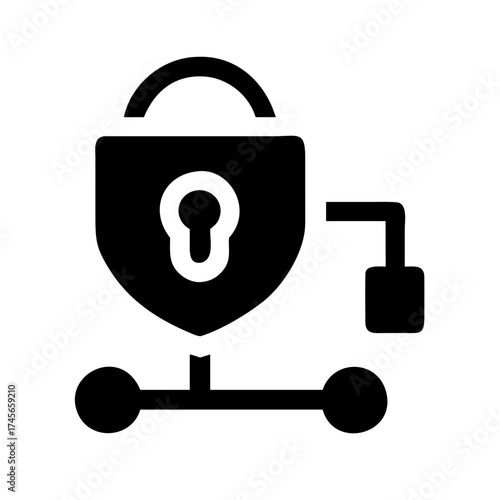 Network security system with padlock